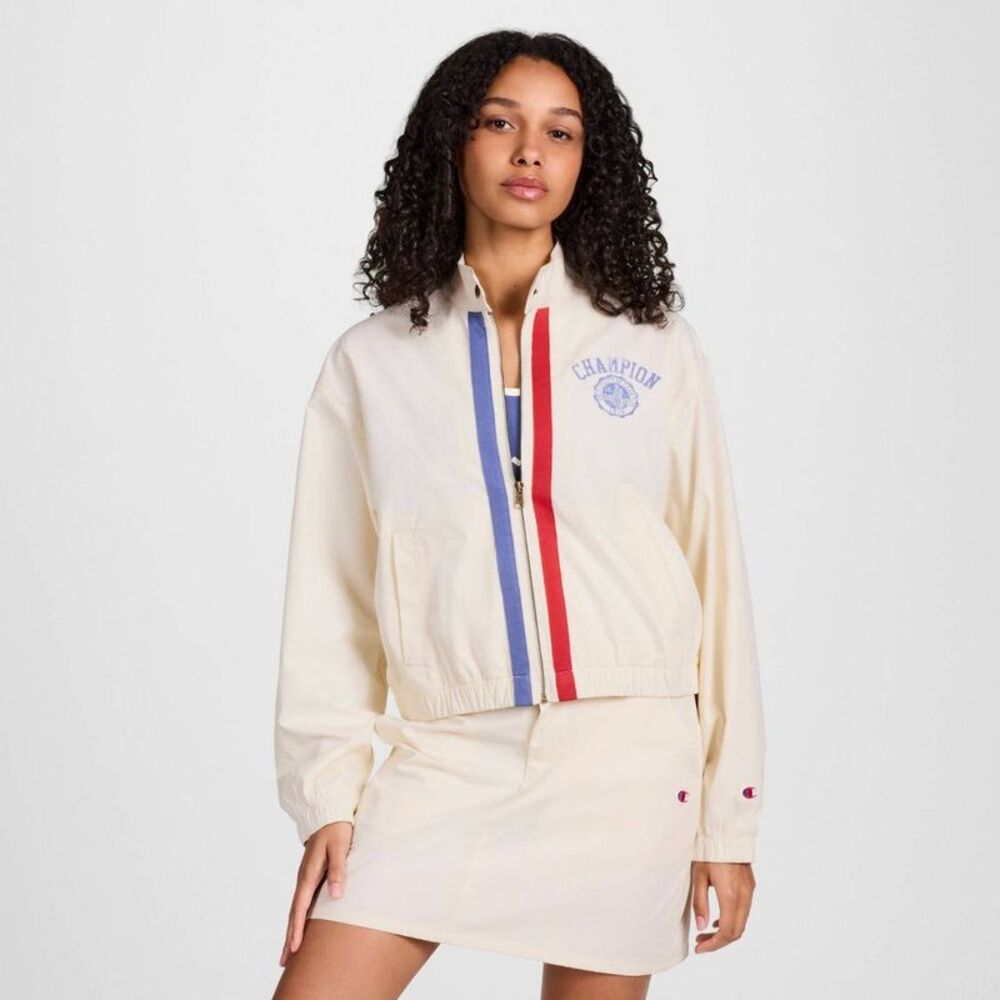 Champion Women's Game Day Full Zip Top - Cream L
